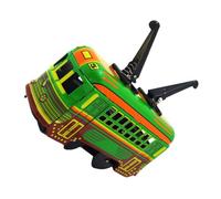 SUPVOX Remonter en Fer Vintage Mini-Tramway Vert Éducatif Mécanique Compact pour Garçon et Filles Pratique Intérieur et Extérieur Favorisant Créativité et Imagination