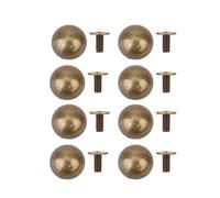 SUPVOX 20pcs à main à main pieds de rivet tête de clou creuse tête ronde bronze métal vis à dos spike rivets cuir artisanat bricolage - 12mm