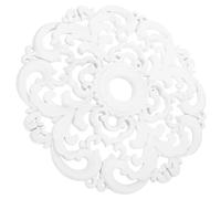 SUPVOX Rosace de Plafond Décorative en Plâtre Blanc, Médaillon Ajouré Style Européen pour Éclairage Intérieur, Panneau Suspendu Ornemental pour Salon et Bureau, 1 Pièce