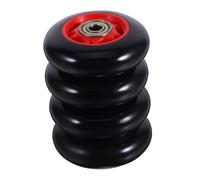 SUPVOX Roue de Fitness pour Équipement de Sport, Lot de 4, Noir