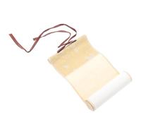 SUPVOX Rouleau de Calligraphie Chinoise Vierge 10x36 Cm en Papier de Riz Traditionnel Décor en Feuilles D’or, Rouleau pour Peinture et Écriture, Décoration Murale et Bureau à Domicile