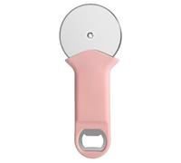 SUPVOX Roulette à Pizza en Acier Inoxydable Robuste 1 Roue Coupe-pâte Multifonction Rose pour Découper Pizza et Ouvrir Bouteilles, Ustensile la Cuisine Pratique et Ergonomique pour