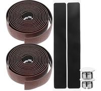 SUPVOX Ruban de Guidon Vélo Route Antidérapant en PU Perforé Marron Kit 1 Pièce Compatible Vtt et Vélo de Route Protection Solide et Confort pour Cyclisme Longue Distance