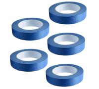 SUPVOX Ruban de Masquage Fin Bleu pour Peinture Murale et Automobile, Adhésif Facile à Couper, Polyvalent, Lot de 5 Rouleaux pour Décoration et Projets DIY