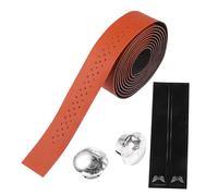 SUPVOX Ruban Guidon Antidérapant Cuir PU avec Absorption de Chocs Bande Perforée pour de Route Résistant et Confort pour Cyclisme Extérieur Marron