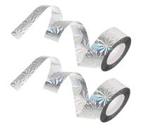 SUPVOX Ruban Réfléchissant pour Effrayer Oiseaux 2pcs Outil Anti-Oiseaux pour Largeur 2,5cm x 80m Matériau Réfléchissant