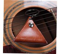 SUPVOX Sac de médiators Cas Pochette pour médiators Prendre Accessoires Portefeuille de Guitare Porte-clés Guitare Porte-clés de Guitare Sac de Choix de Guitare de capacité Orange
