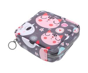 SUPVOX Sac de Serviette Hygiénique Portable Compact et Léger Pochette de Rangement Capacité Spacieuse pour Tampons et Protections Sac Pratique pour Voyage École et Extérieur