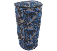 Supvox Sac de transport 1 pièce Ensemble de batterie africaine Boîte de rangement bleue Camo Sac à dos bleu Sac à dos de transport pour djembé Sac à dos africain pour tambour africain