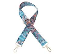 SUPVOX Sangle de Banjo Rétro Réglable Imprimé Floral Vintage, Crochet Doré de Queue de Phénix, Ceinture pour Instrument de Musique Résistante à L'usure, Accessoire Banjo pour Musiciens