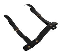 SUPVOX Sangle de Transport en Cuir pour Tapis de Pique-niques, Bandoulière Réglable Noire, Légère et Portable, Compatible Couverture de Camping et Tapis de Voyage, Accessoire Pratique