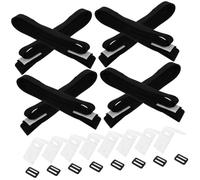 SUPVOX Sangles de Fixation Couverture Solaire Piscine avec Boucle, Kit Accessoires Enrouleur Piscine Enterrée, Bandes Réglables pour Bâche Solaire, Sécurité et Maintien Bassin Extérieur