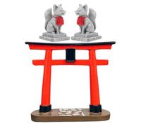SUPVOX Sculpture Miniature de Porte Torii Un Objet décoratif Japonais réaliste adapté à l'aménagement paysager de Jardins Miniatures 9x8x3 cm