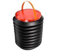 SUPVOX Seau à Eau Pliable 4l avec Couvercle, Récipient Portable en Plastique Robuste pour Camping, Pêche, Barbecue et Extérieur, Contenant Multifonction pour Eau et Rangement Pratique