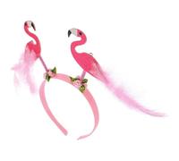 SUPVOX Serrage-tête Flamant Rose Élastique Unisexe, Bandeau D’été Taille Unique, Accessoire Hawaïen Léger pour Fêtes, Carnaval et Photos Souvenirs, Fournitures de Fête Flamant Rose