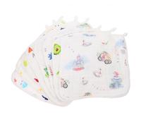 SUPVOX Serviette De Toilette Pour -né En Coton 100% Absorbante 30x30 Cm Pour Bébé Ensemble 8 Pièces Multifonction Pour Visage Et Alimentation Usage Quotidien