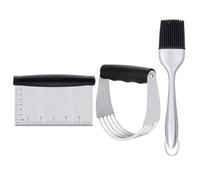 SUPVOX Set 3pcs Emporte-pièces en Acier Inoxydable Couteau à Pâte Facile à Utiliser et Poignée Ergonomique Cuisine Maison et Restaurant