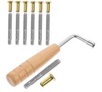 SUPVOX Set Accessoires pour Lyre Harpe avec Clé Accordage Épingles de Remplacement Durables Outil de Professionnel pour Musiciens et Débutants