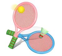 SUPVOX Set Badminton Garçon Fille avec Balles et Adaptée Design pour Intérieur et Extérieur Améliore Coordination et Réflexes