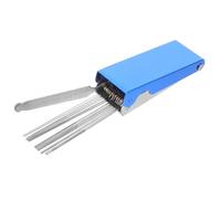 SUPVOX Set de 13 Aiguilles en Acier Inoxydable pour Nettoyage de Pointe de Soudure avec Étui en Aluminium, Accessoires de Soudage Tig pour Flux de Gaz Fluide et Continuité de Travail