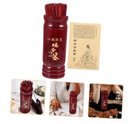 SUPVOX Set de Bâtons de Fortune Chinois Bois avec Seau et Livret Jeu de Divination Traditionnel pour Familles Temples et Occasions Spéciales Compact et Facile à Transporter