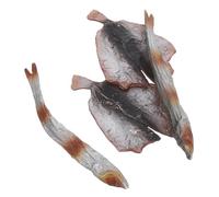 SUPVOX Set de Fausses Fruits de Mer Décoratifs Simulacre de Poisson Frit PVC Réaliste Odeur Accessoires de Décoration pour Restaurant Photographie et Vitrine