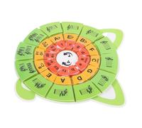 SUPVOX Set de Piano Cercle des Puzzle Éducatif et Cartes de Reconnaissance Du Rythme Outil Dapprentissage Musical pour Garçon Fille Débutants et Éducateurs