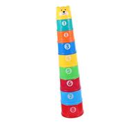 SUPVOX Set de Tasses Empilables Lapin Plastique pour à Empiler Cacher Nourriture et Stimuler Jeu Social Résistant et Réutilisable Adapté Cage et Pelouse Couleur