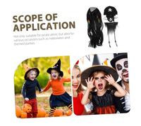 SUPVOX Set Déguisement Pirate Halloween avec Perruque Barbe et Cache Œil Accessoires Cosplay Réutilisables pour Homme Look Authentique et Facile à Porter
