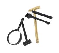 SUPVOX Set Outils Excavation pour Garçon Fille Kit Archéologie avec Marteau Pinceau et Loupe Outils Sûrs pour Fouilles de Fossiles et Gemmes Jouets Éducatifs pour Jeu Imitation