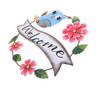 SUPVOX signe de bienvenue maison du hibou décoration murale de ferme hiboux décoration de decoration de support mural hibou décorations pour la maison pour le salon le fer