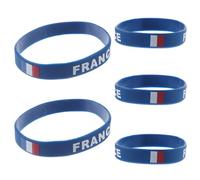 SUPVOX Silicone Bracelet Drapeau Australien 5 Pièces Souple | Accessoire Léger et Flexible, Impression Colorée du Pays, pour Tenues de Fan et Soirées de Match