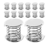 SUPVOX Socle à Ressort en Métal 2 Cm Double Face Adhésif 20 Pcs pour Poupée à Tête Tremblante, Base de Oscillant DIY, Accessoires Créatifs pour Jouets Mécaniques