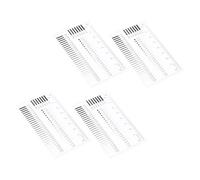 SUPVOX Spot Detection Ruler Scratch Inspection Ruler Diameter Defect Measurement Tool, Clear Scale, Plastic, 4pcs, for Art Inspection and Reliable Measurements