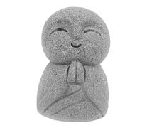SUPVOX Statue De Ksitigarbha Jizo Mini Sculpture D'Araignée Statue Japonaise Jizo Statues en Pierre De Grès Statue De Taureau Wukong Mini Statue De Bouddha Idole Ganapati