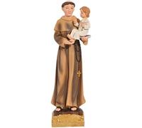 SUPVOX Statue Religieuse Saint Antoine Renaissance en Résine, Ornement Décoratif Intérieur, Sculpture Artisanale pour Décoration D’église et Bureau, Décoration Spirituelle pour Maison