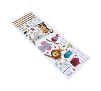 SUPVOX Sticker Mural Toise de Croissance pour Garçon Fille PVC Écologique Autocollant Mural Chambre avec Animaux Jungle Décoration Amusante et Pratique pour Mesurer Bébés et Garçon Fille