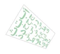 SUPVOX Stickers Muraux Alphabet Arabe Lumineux Décoratif pour Chambre Garçon Fille Autocollants Muraux Éducatifs Phosphorescents Décor Mural Créatif