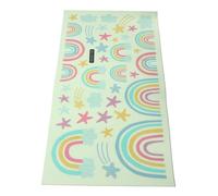 SUPVOX Stickers Muraux Lumineuses Autocollants Phosphorescents DIY Chambre Garçon Fille Décoration Arc Ciel Autocollant Mural Étoile Nuit pour Garçon Fille