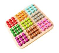 SUPVOX Sudoku Bois Jeu Éducatif pour Garçon Fille Ans Compact pour Développer la Logique Motricité Casse-tête Mathématique Bois Résistant