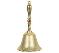 SUPVOX Super Loud Vintage Metal Hand Bell For Restaurant Meal Service Christmas Jingle Bells For Wedding Events And Classroom Use With Ergonomic Handle