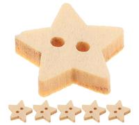 SUPVOX Supervox Lot de 200 Boutons en Bois avec 2 Trous pour Artisanat et Scrapbook
