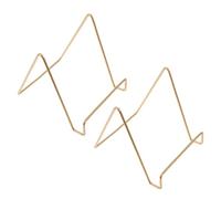 SUPVOX Support de Cadre Photo en Fer Élégant 2pcs Base Stable et Design Stylé, pour Maison ou Événement, Support D'assiette Décoratif Solide et Solide
