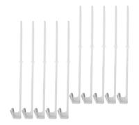 SUPVOX Support de Drapeau Plastique Blanc pour Voiture, Lot de 10 Mâts à Clip, Fixation Facile sur Vitre, Léger et Compact, Porte-Drapeau pour Fenêtre de Véhicule, Accessoires