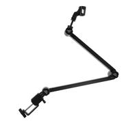 SUPVOX Support de Microphone de Bureau Réglable et Robuste Bras Suspendu à Hauteur Ajustable avec Clip pour Micro Condensateur Gestion de Câbles et Base Stable pour Studio Podcast et
