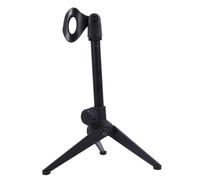 SUPVOX Support de Microphone de Bureau Triangle Plastique Noir Pied Micro Chant pour Enregistrement et Streaming