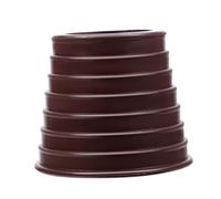 SUPVOX Support De Parasol Conique Et Cale Annulaire pour Trou De Table De Patio Extérieur, Protège Table en Caoutchouc Marron, Compatible Parasol De Jardin, Anti-Mouvement Vent