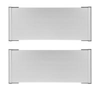 SUPVOX Support de Plaque Signalétique en Aluminium 2 Pièces pour Porte de Bureau 12X28 CM, Panneau Simple Face, Usage Recommandé pour Cafés et Restaurants