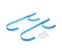 SUPVOX Support de Rangement Alliage Aluminium pour Outils de Piscine Crochet Mural et Bleu pour Manche pour Épuisette Râteau Brosse et Tuyau Aspiration