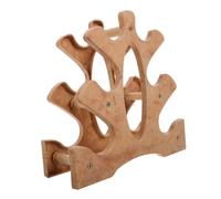 SUPVOX Support de Rangement pour Haltères Compact et Flexible Rack Poids Multifonction Compatible avec Barres et Kettlebells Finition Naturel pour Organisation de Salle de Sport à